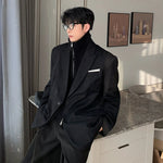 Two-piece Turtleneck Lined Blazer
