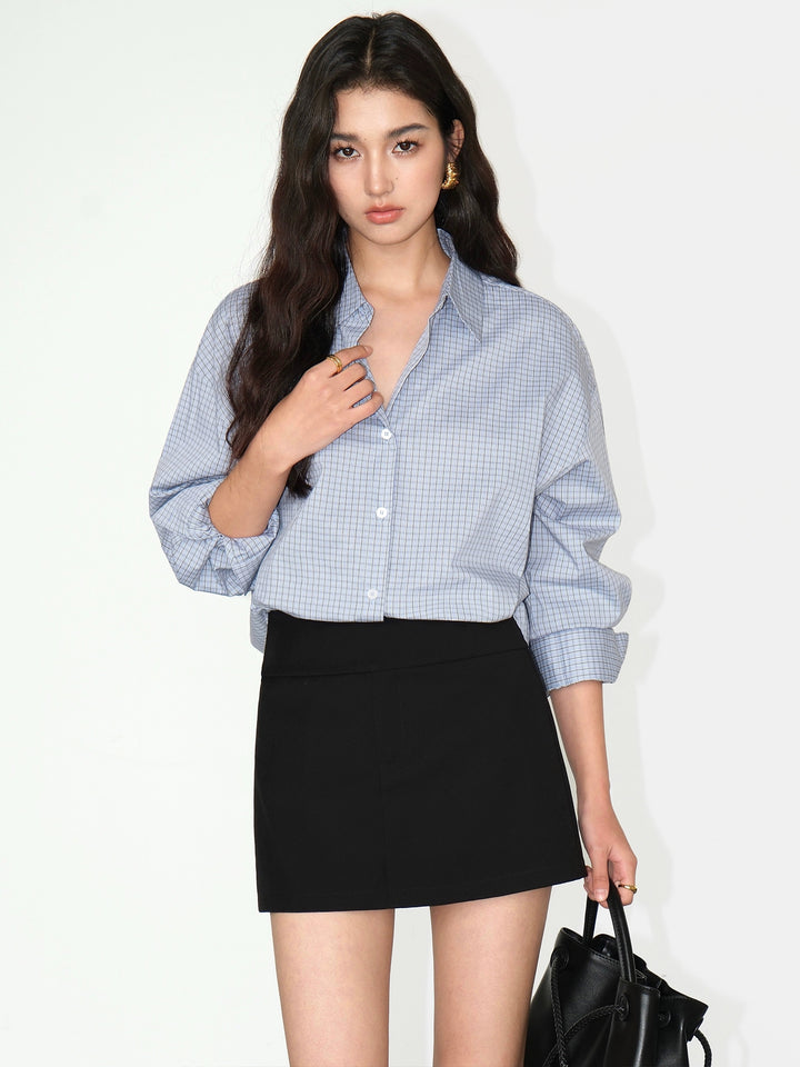 Gestreepte Losse Pasvorm Lange Mouwen Shirt 