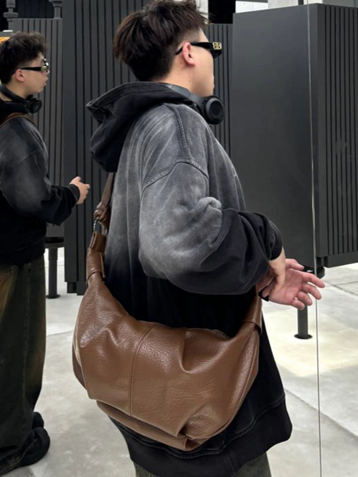 Brown Leather Hobo Bag