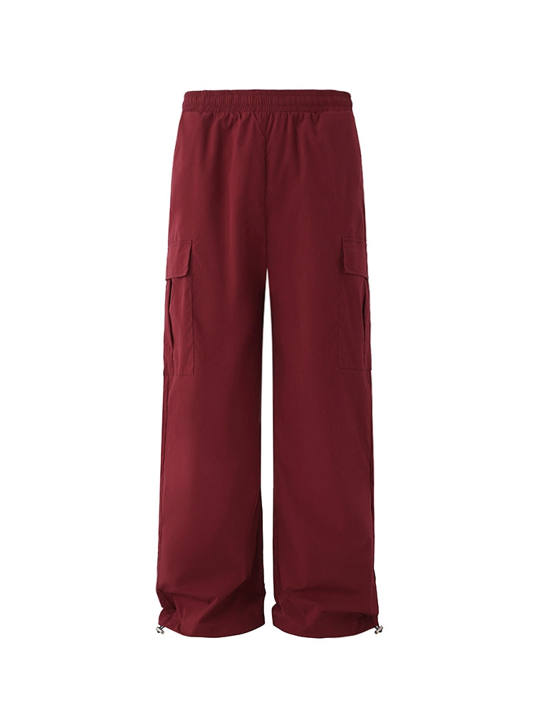 Loose Straight-Leg Cargo Pants