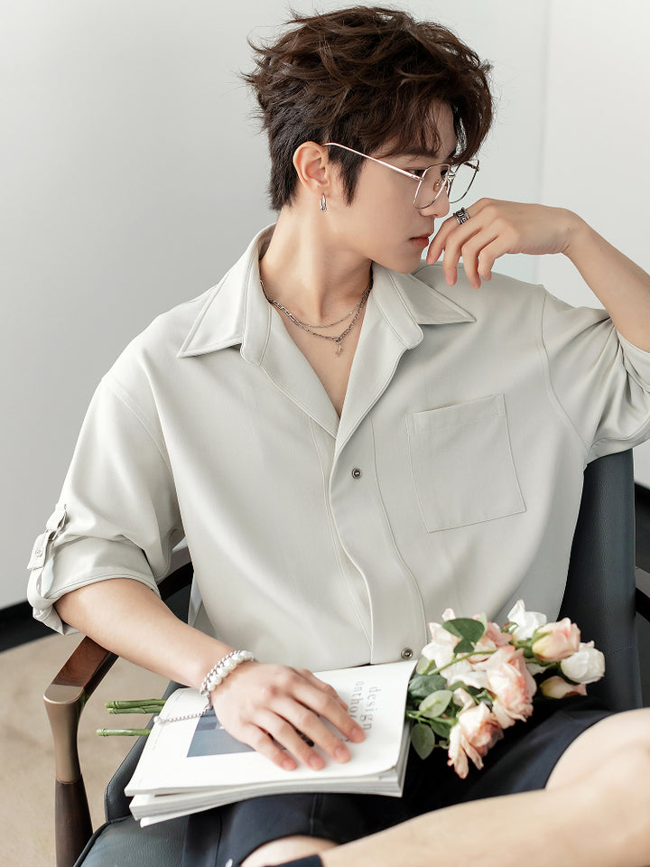 Loose Short-Sleeved Versatile Shirt