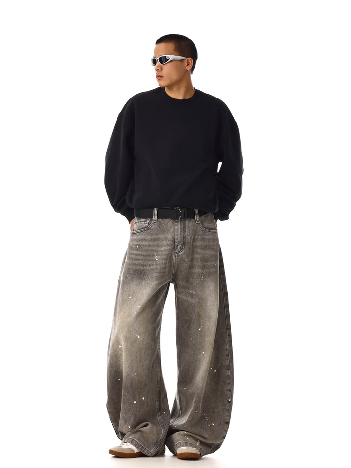 Ink-Splashed Casual Pants