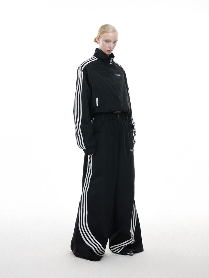 Stand-Up Collar Casual Sports Suit