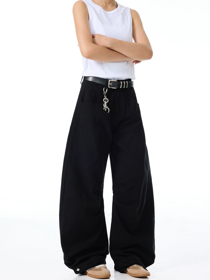 Casual Straight Drape Pants