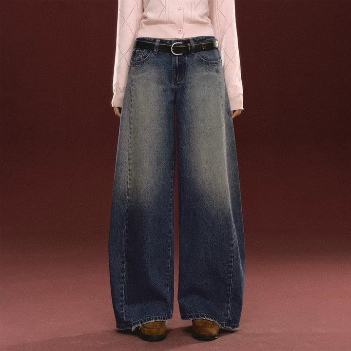 Washed Loose Wide Leg Jeans