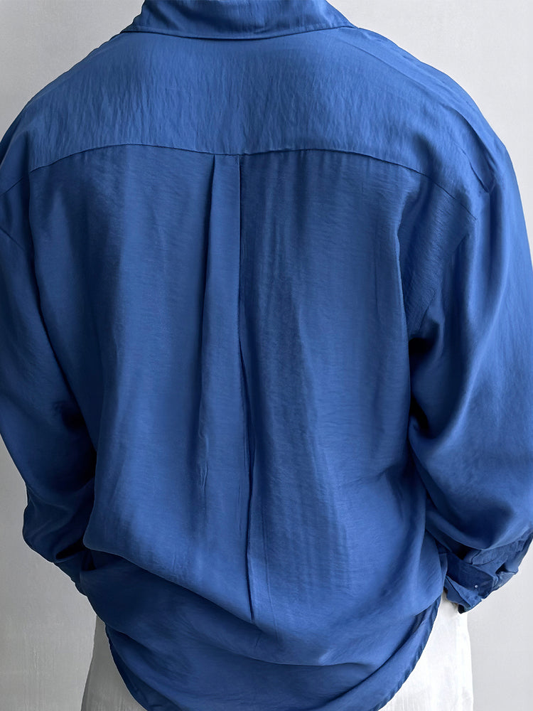Textured Long-Sleeved Casual Shirt