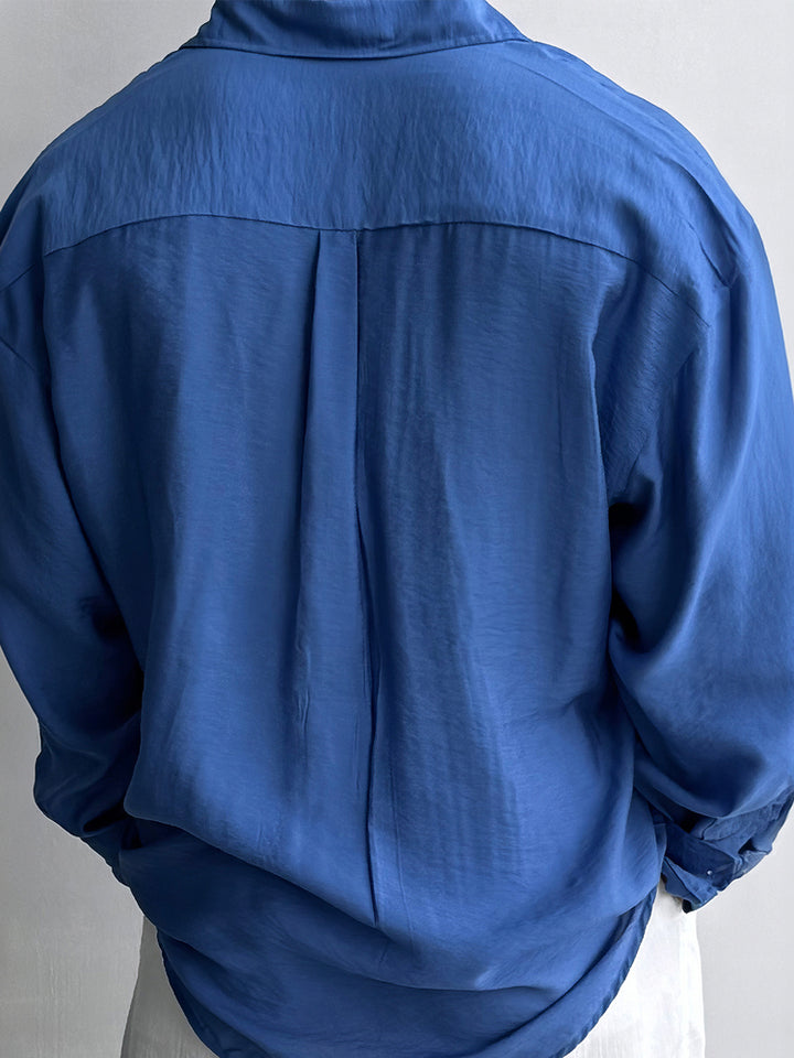 Textured Long-Sleeved Casual Shirt