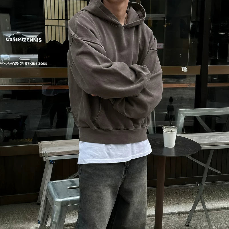 Minimalist Loose Fit Sporty Hoodie