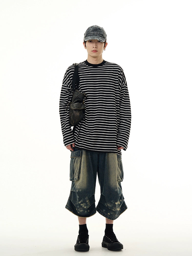 Striped Long Sleeve Pullover