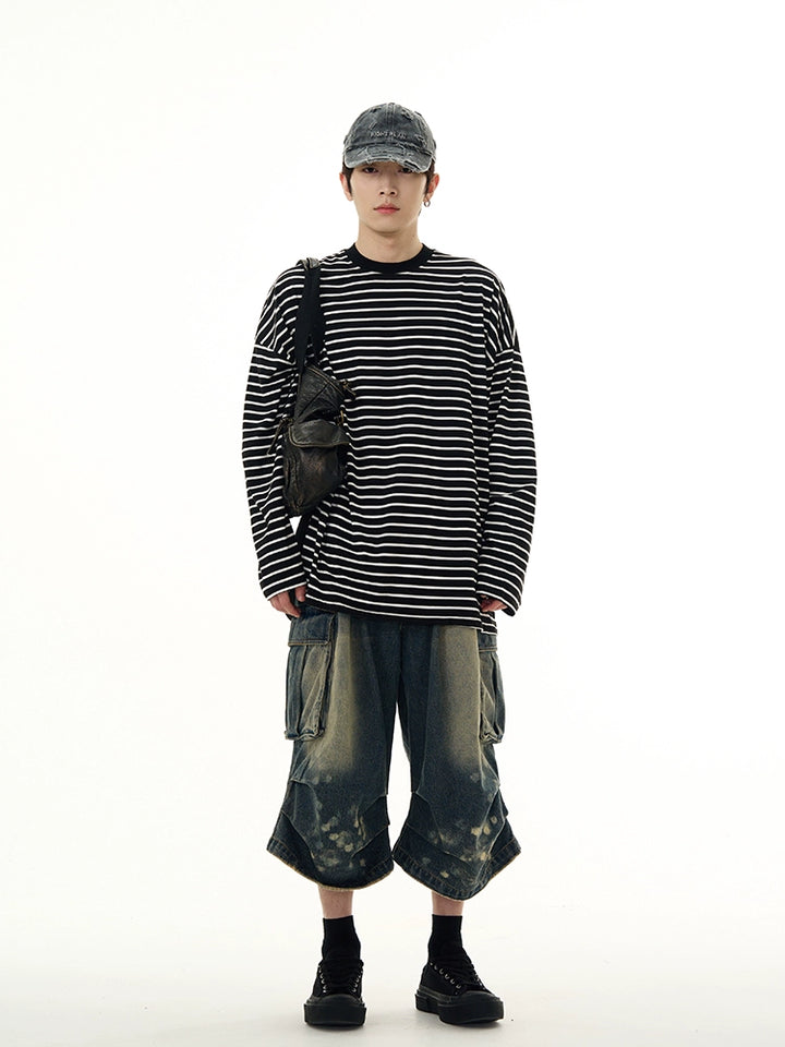 Striped Long Sleeve Pullover