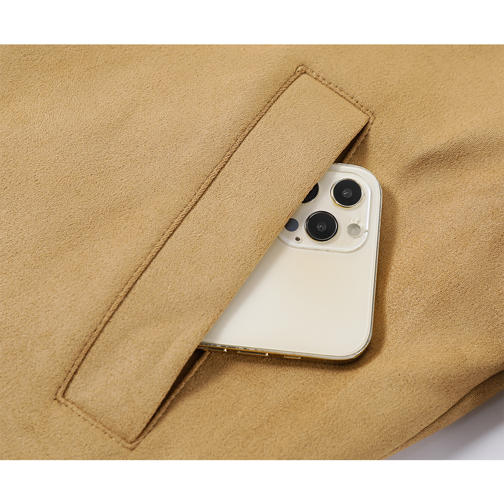 Retro Suede Lapel Short Jacket
