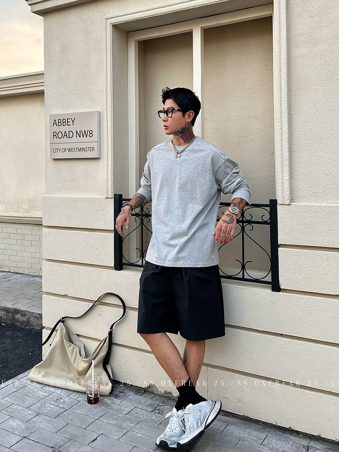Reiner Baumwoll schwerer Langarm-Pullover 