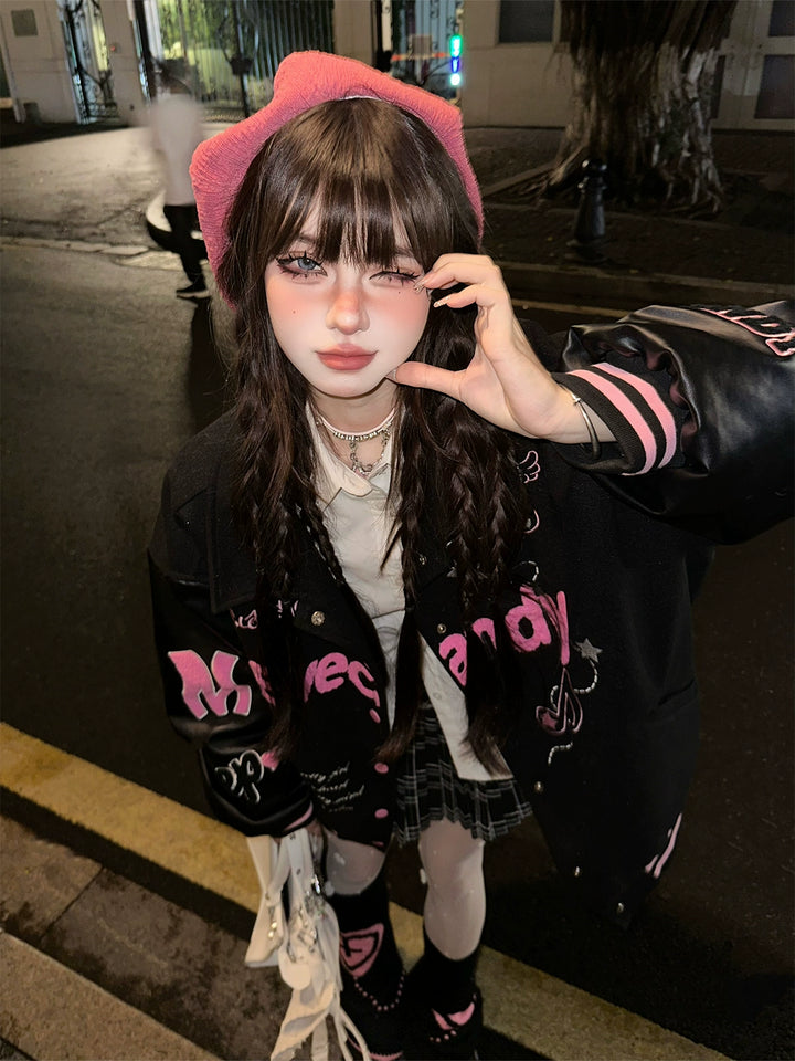Embroidered Varsity Baseball Jacket
