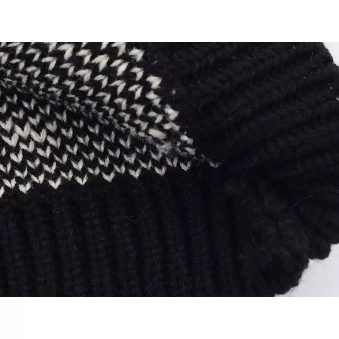 Gilet en tricot jacquard à motif point d'interrogation 