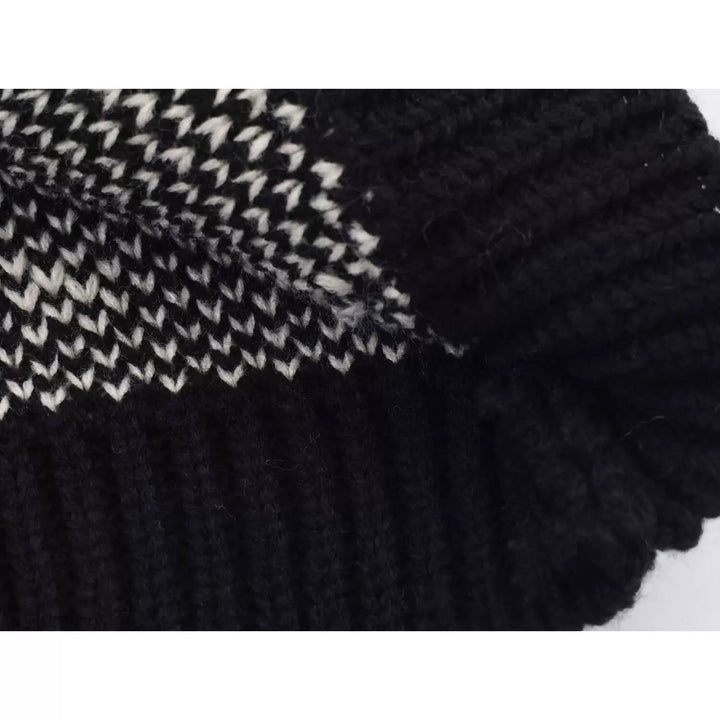 Gilet en tricot jacquard à motif point d'interrogation 