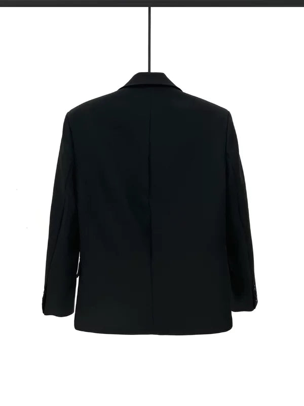 Blazer Casual Colorblock 