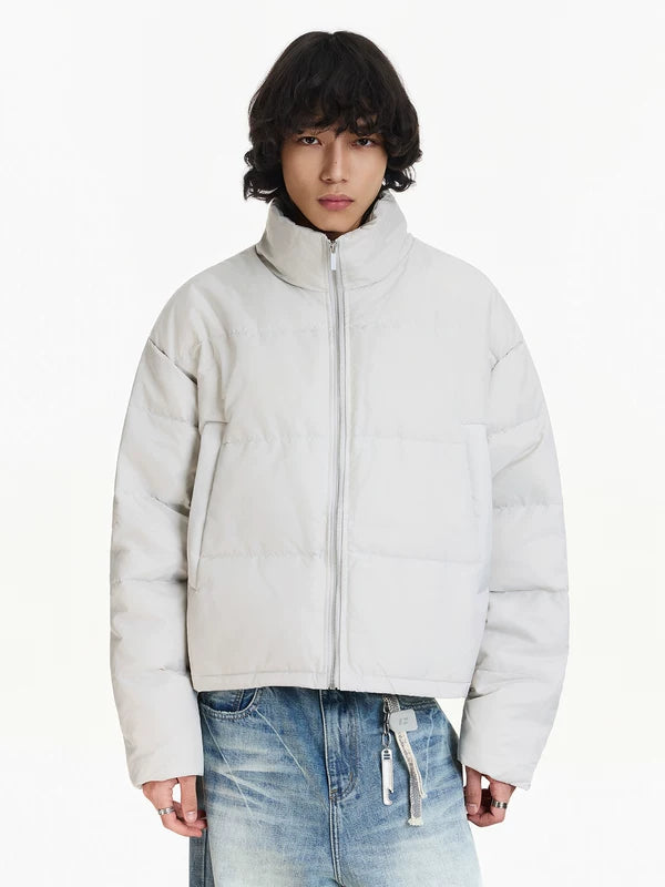 Entenfedern Leichte Pufferjacke 