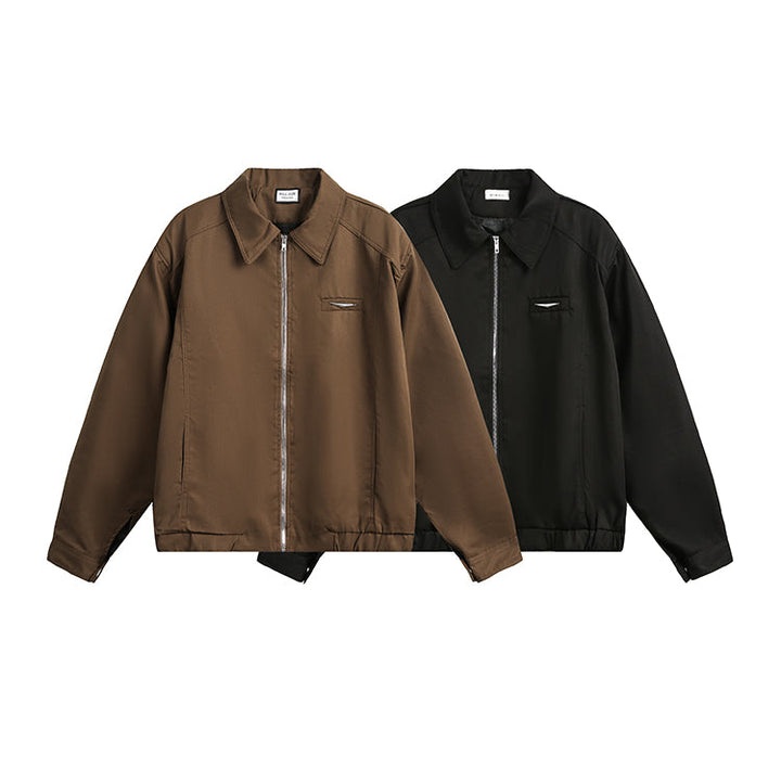 Veste décontractée polyvalente à revers 