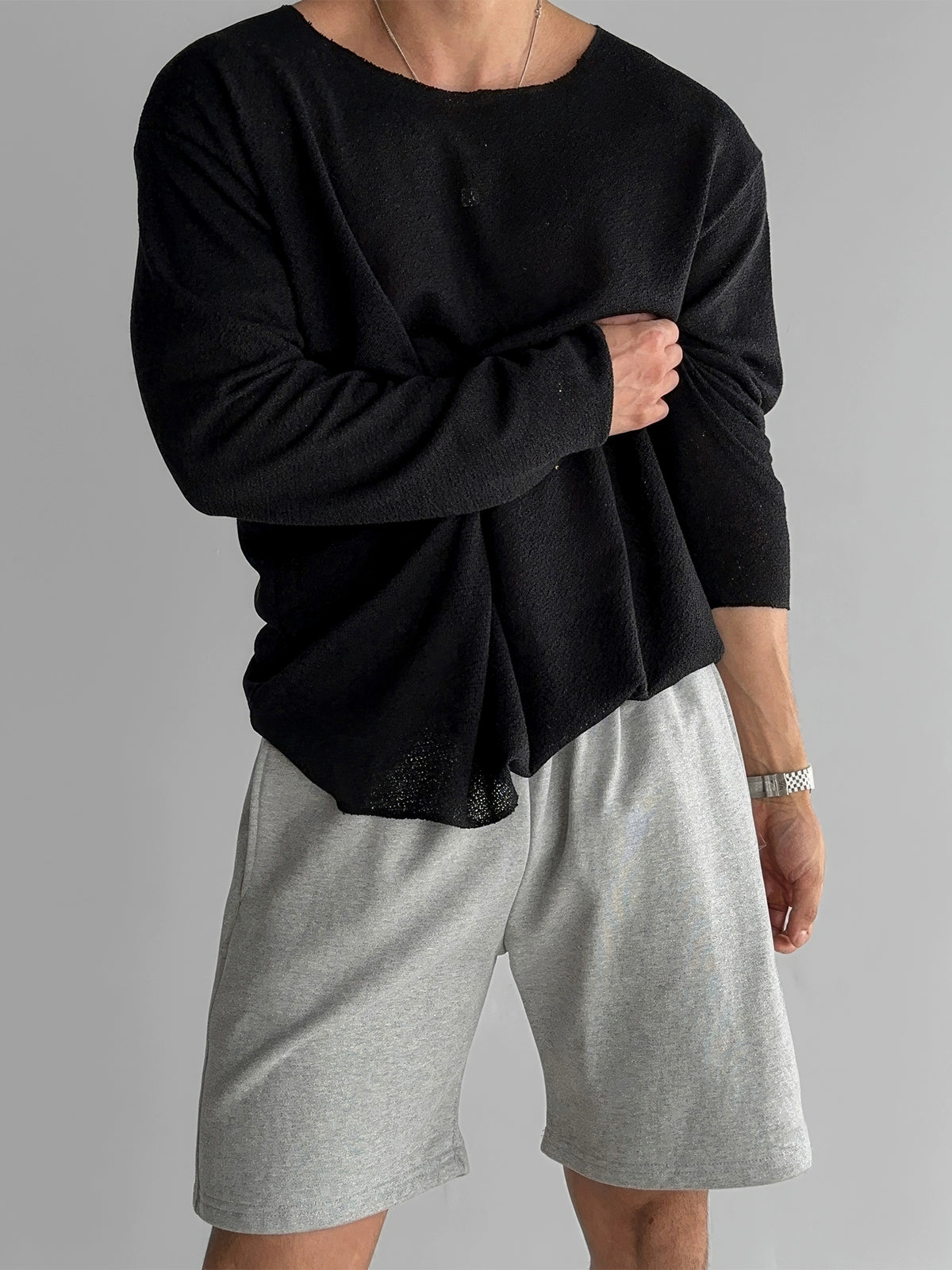 Örgü Uzun Kollu Nefes Alabilir Güneş Koruma Üstü 