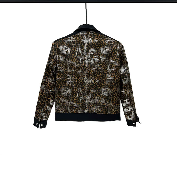 Sada sako a kalhoty s leopardím potiskem 