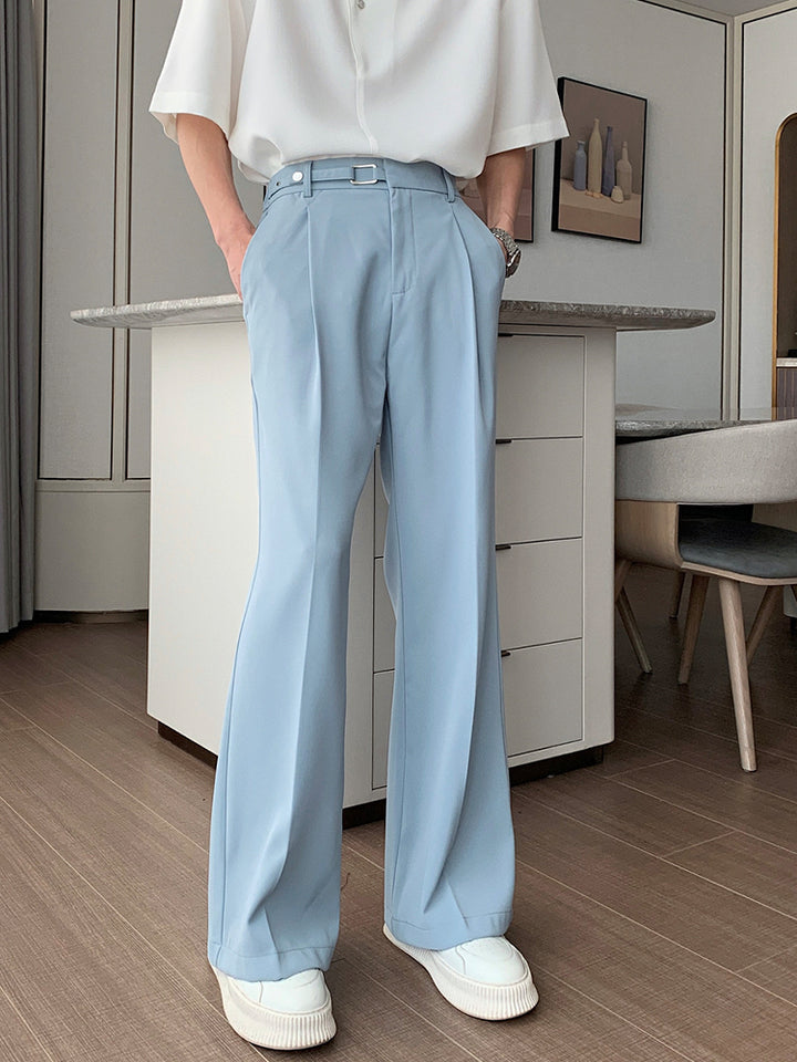 Wide-Leg Flared Casual Pants