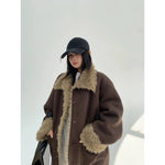 Retro Fur-Trimmed Cotton Jacket