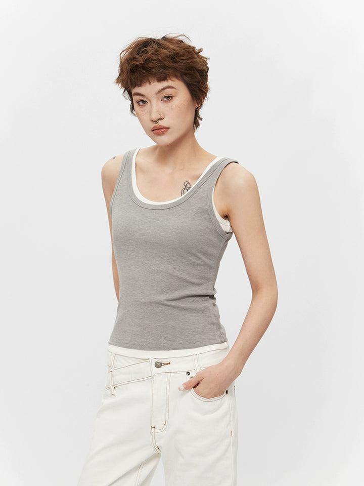 Two-Piece Yoga Camisole Sleeveless Top