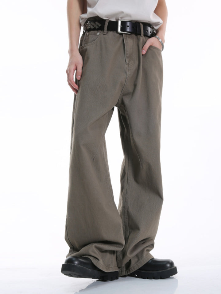 Loose Wide-Leg Mopping Pants