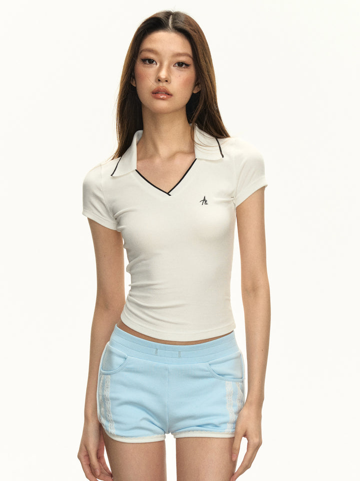 Polo à manches courtes slim fit 