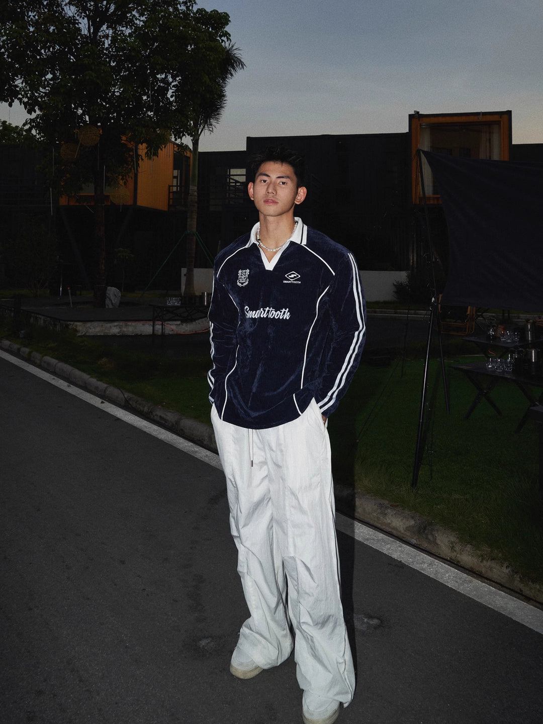 Street Style Wildleder Lockere Sweatshirt-Oberteil 