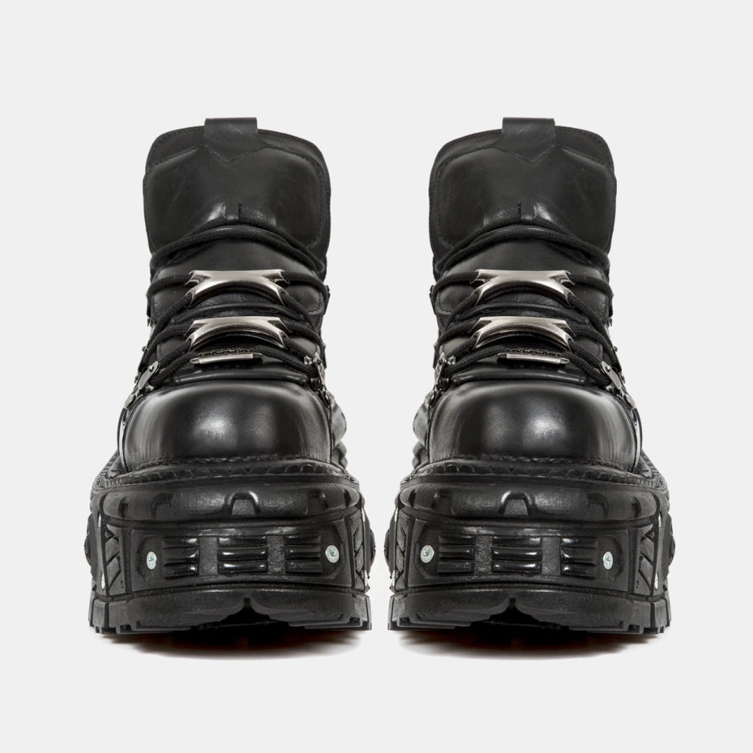 Punk Platform High-Top Leather Shoes