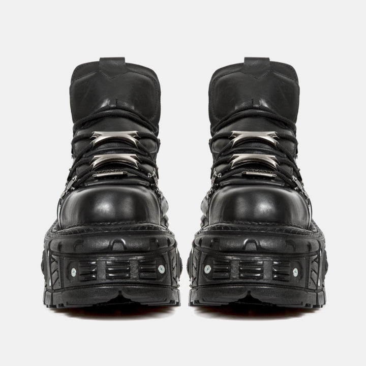 Punk Platform High-Top Leather Shoes