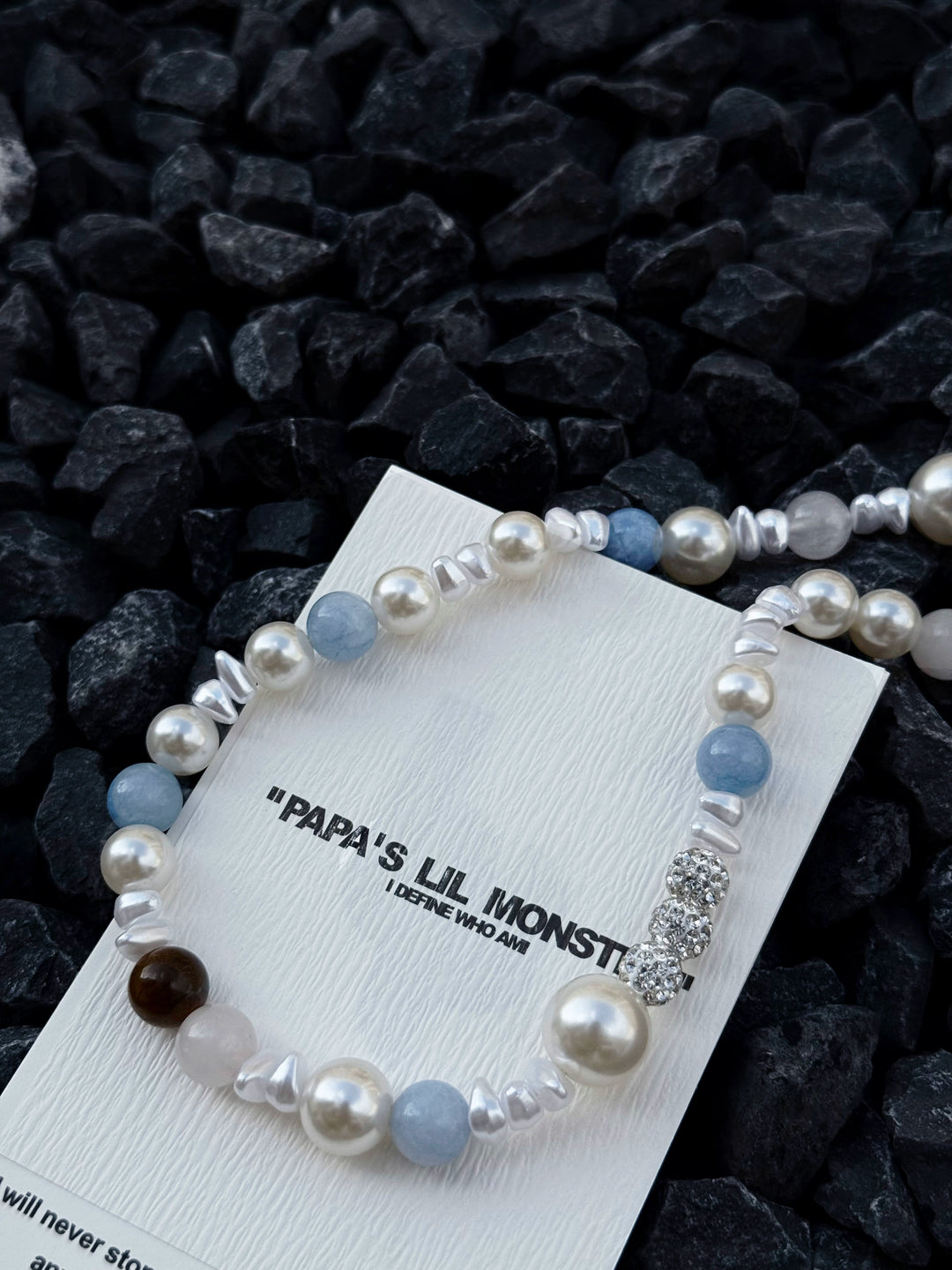 Natural Stone Pearl Handmade Clavicle Necklace