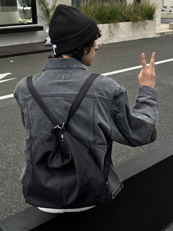 Letvægts alsidig crossbody rygsæk taske 
