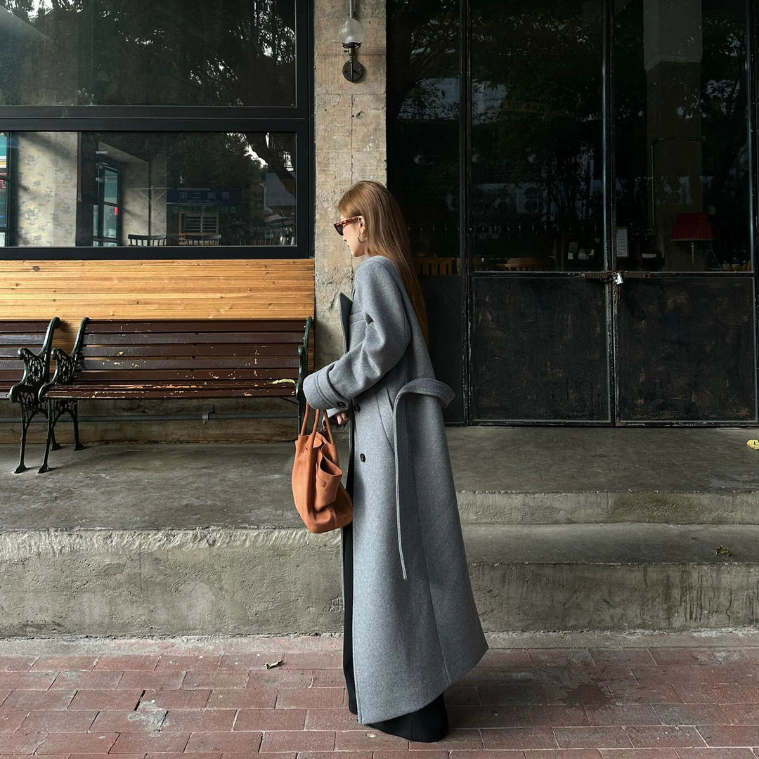 Long Wool Coat Autumn Winter Classic