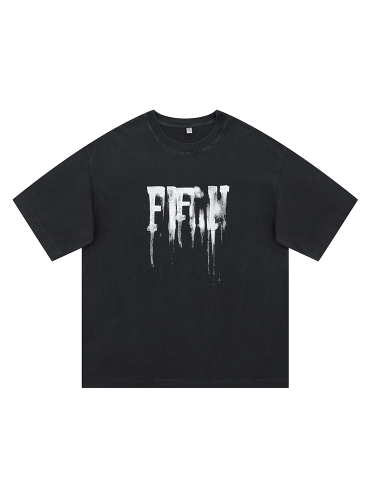 Graffiti Print Short-Sleeve T-Shirt
