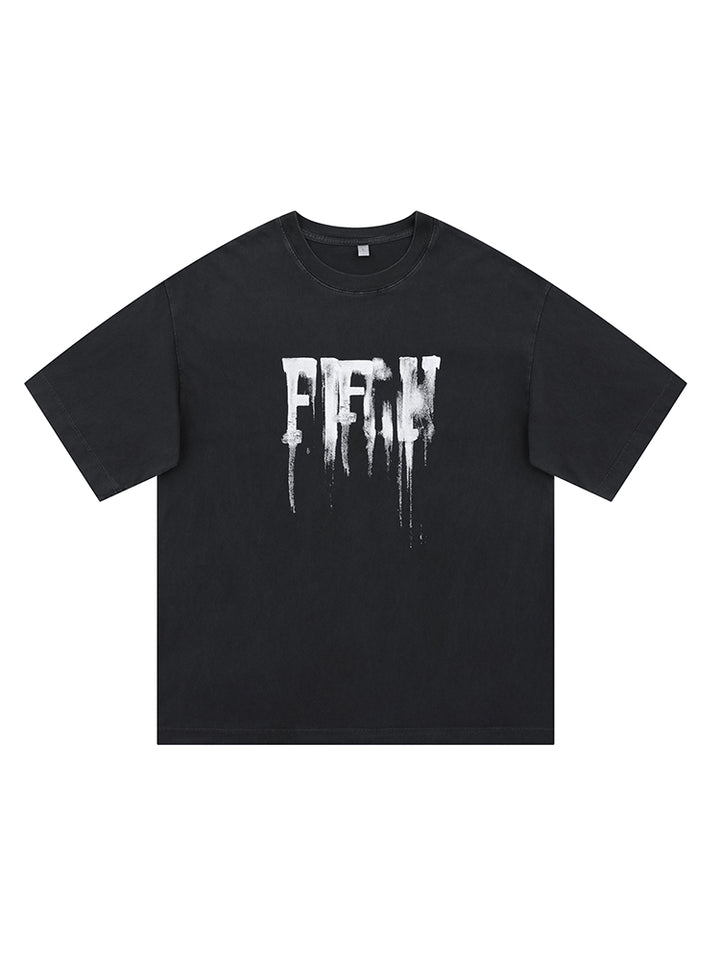 Graffiti Print Short-Sleeve T-Shirt