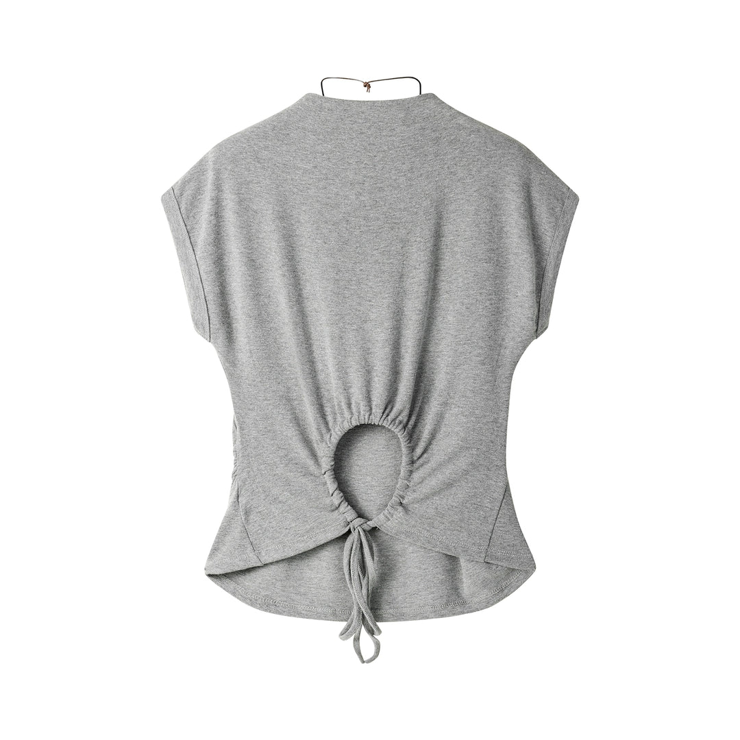 Backless Knitted Slim Fit Top