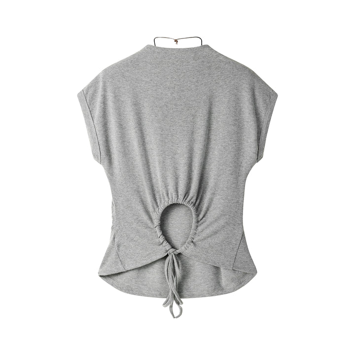 Backless Knitted Slim Fit Top
