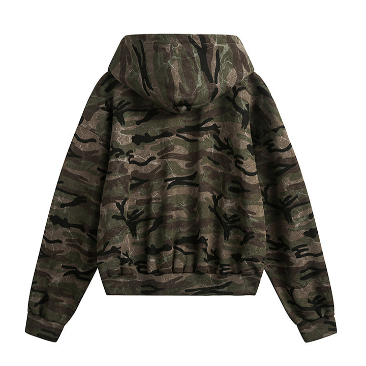Tarnung Zip-Up Kapuzenjacke 