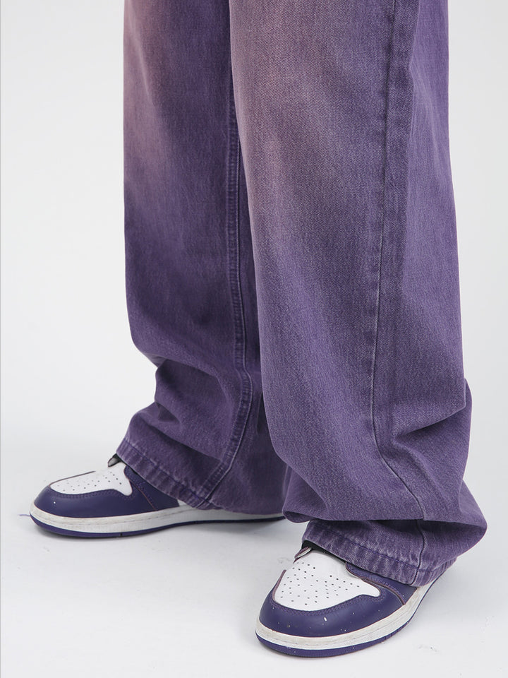 Wide-Leg Loose Fit Denim Pants