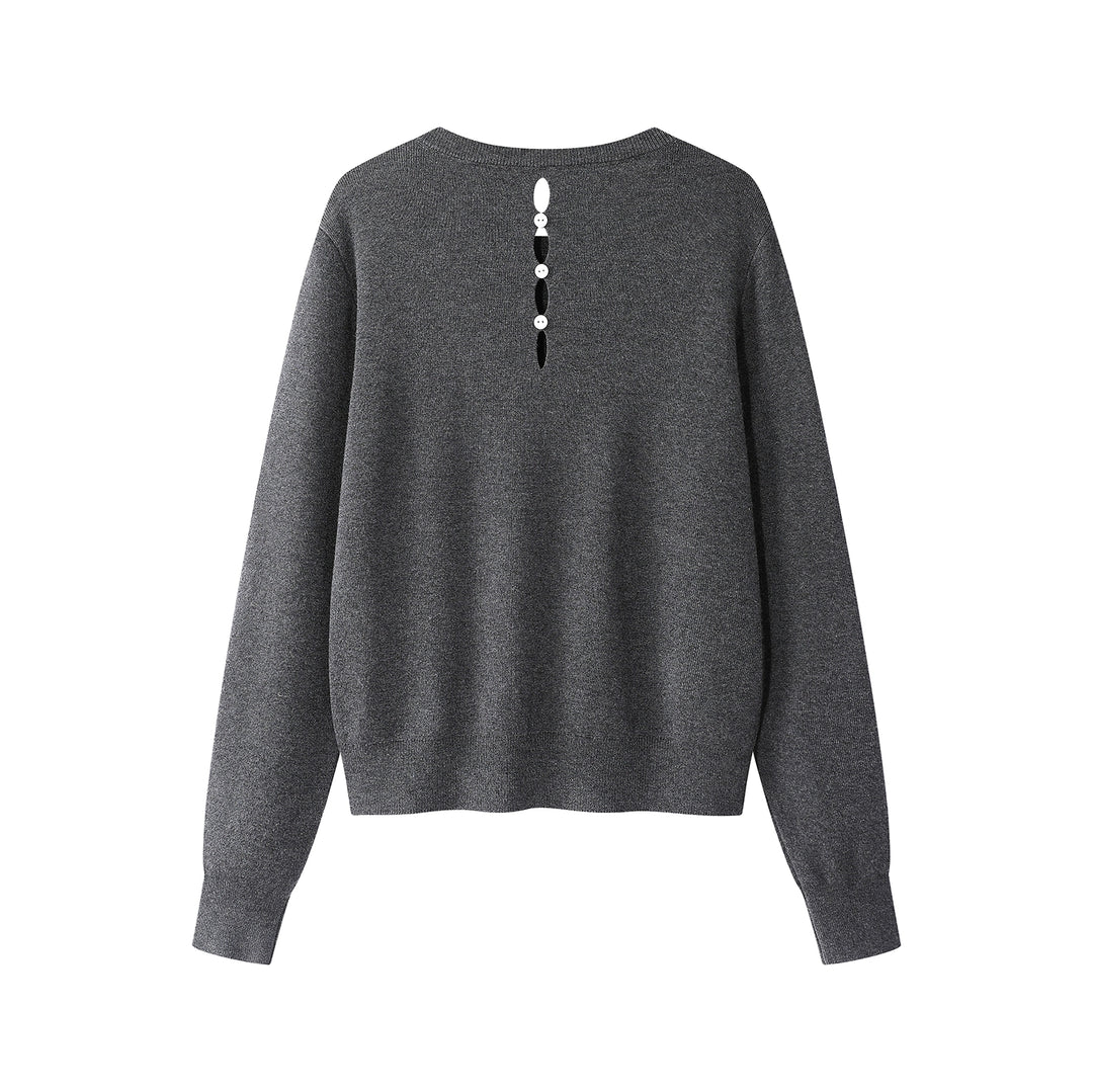 Striped Round Neck Knit Sweater