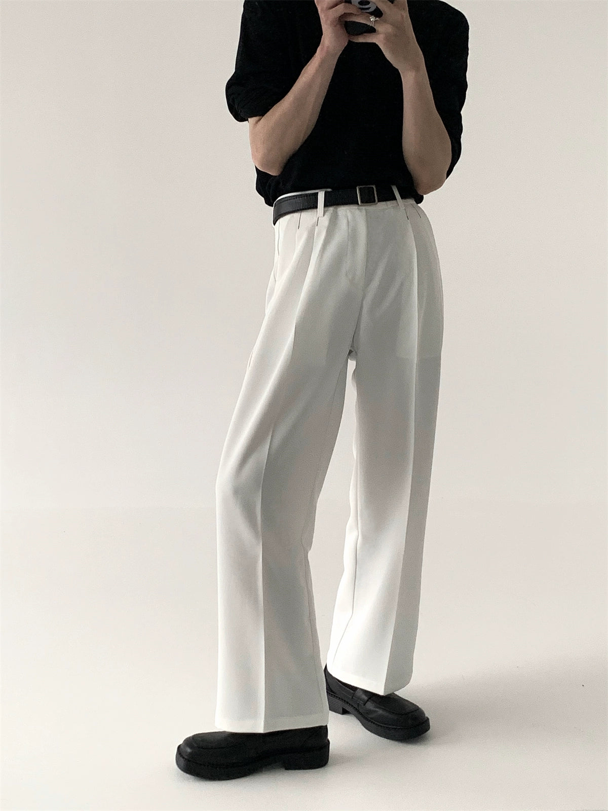 High Waist Loose Straight Leg Pants