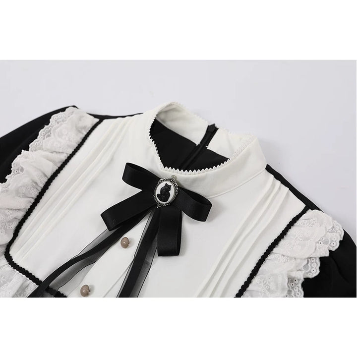 Lace Trim Waist-Defining Maxi Dress