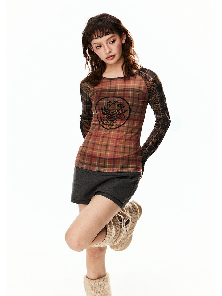 Retro Wide-Leg Skort Pants