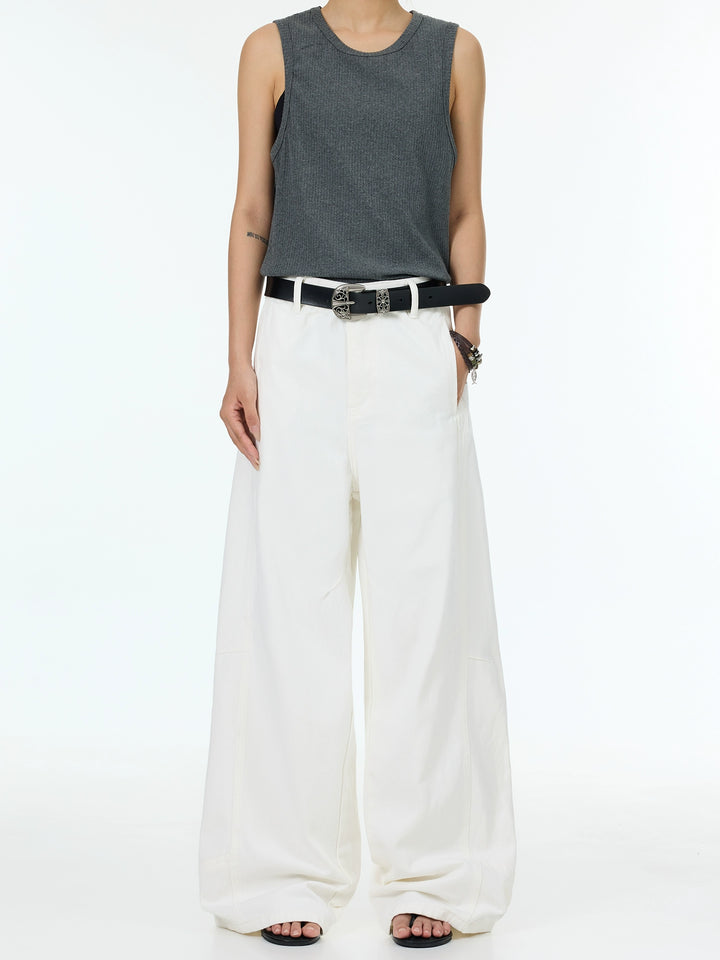 Loose Multi-Pocket Straight Casual Pants