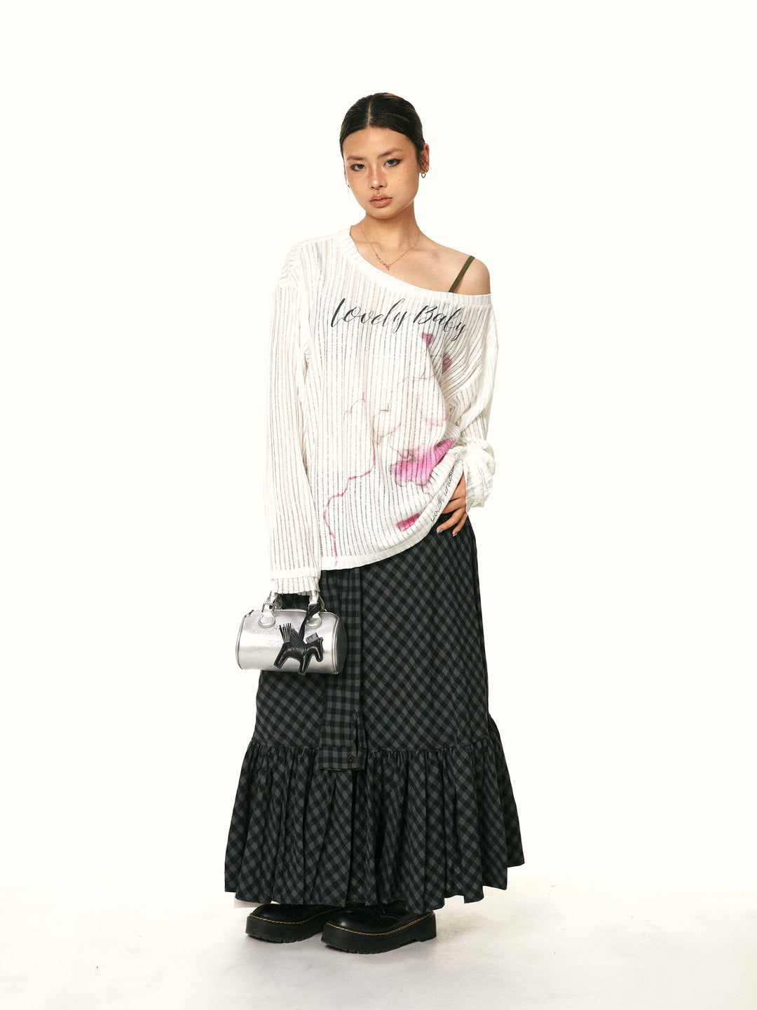 Off-Shoulder Casual Long-Sleeve Top