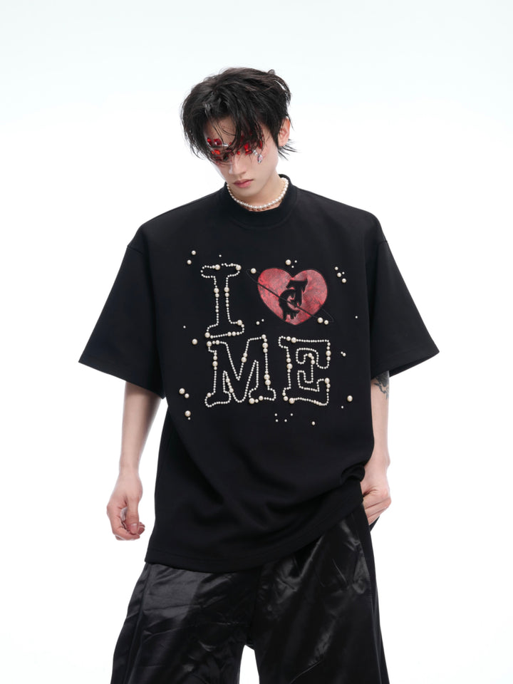 Pearl Hand-Sewn Loose Fit T-shirt