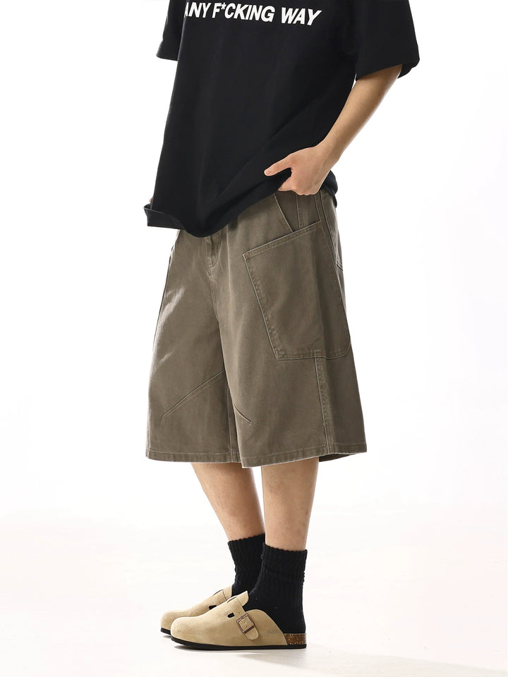 Multi-Pocket Loose Fit Cargo Shorts