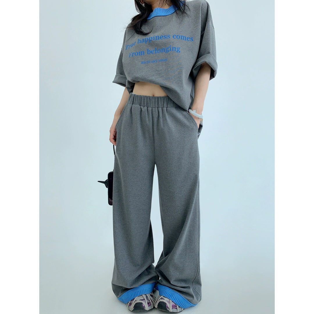 Casual Loose Wide-Leg Straight Pants